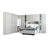 Eckschrank Mit Spiegel 87cm Memphis, Weiß - Hellgrau/Weiß, KONVENTIONELL, Holzwerkstoff (87/210/74cm) - Rauch Möbel