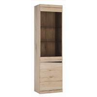 Vitrine Summer San Remo Eiche Dekor B: 54 Cm - Eiche San Remo, MODERN, Glas/Holzwerkstoff (54/196,5/40cm) - Modern Living