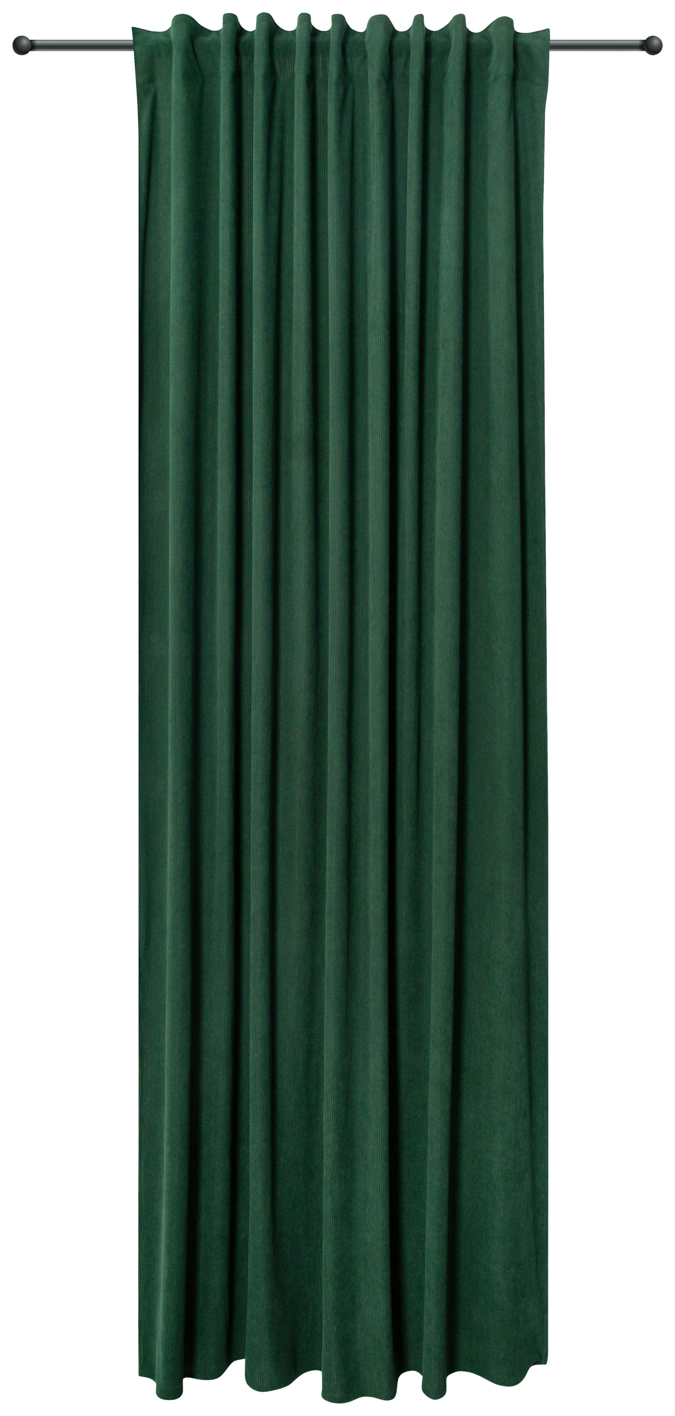 Vorhang mit Multifunktionsband Maren 140x245 cm Grün - Grün, ROMANTIK / LANDHAUS, Textil (140/245cm) - James Wood