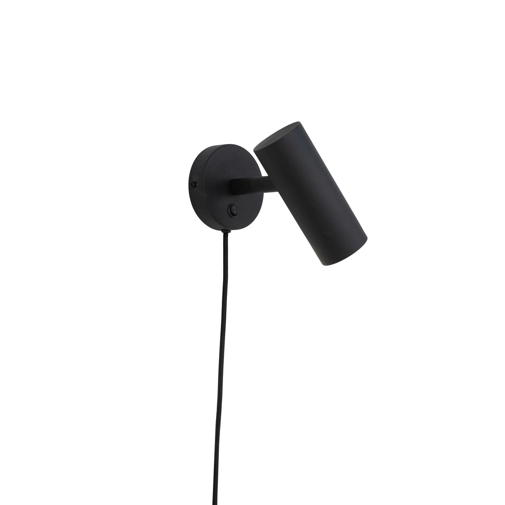 Wandleuchte Paris Wall Lamp - Schwarz, Basics, Metall (15/22/10cm)