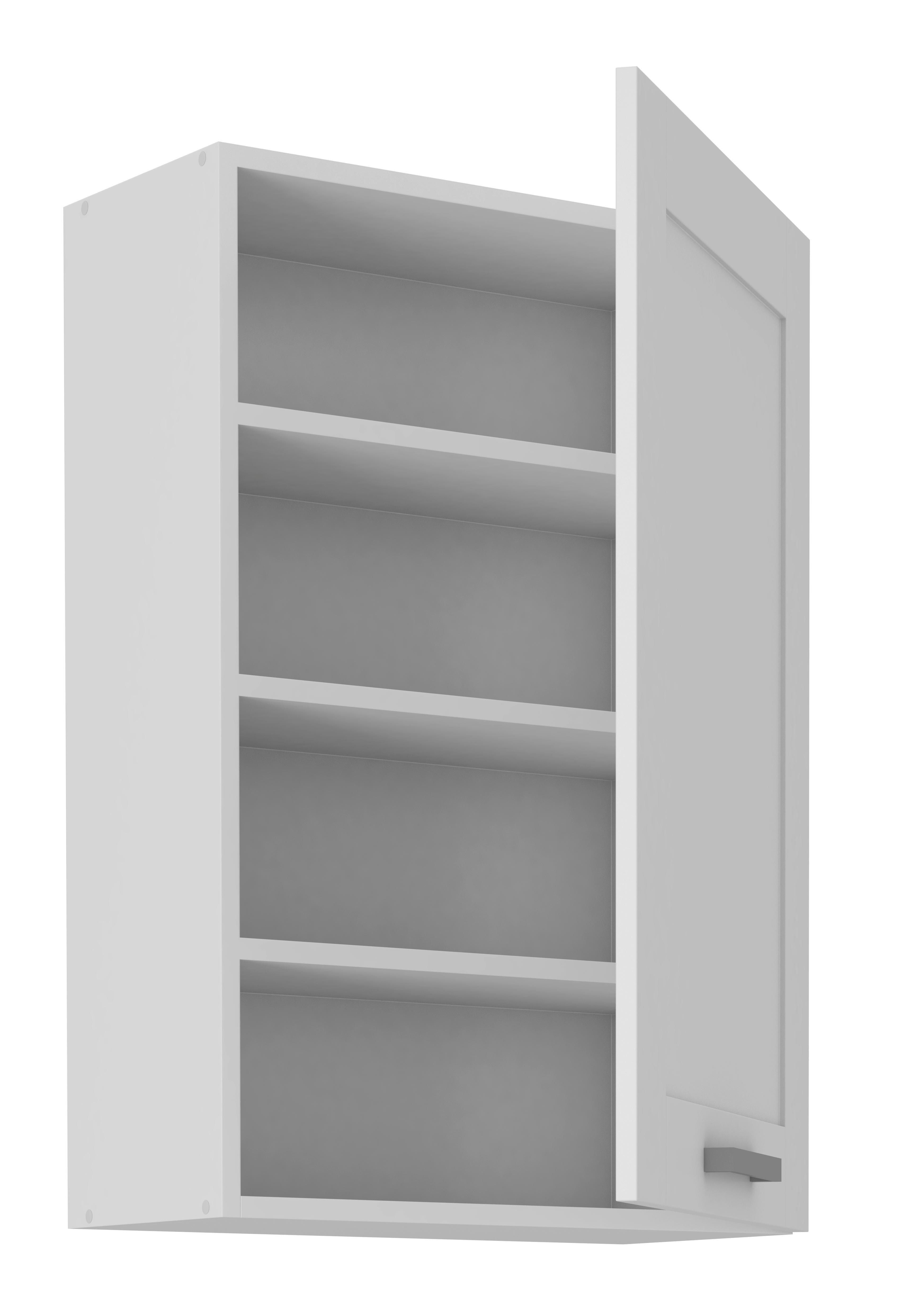 Weißen Küchenoberschrank in Kassettenoptik kaufen