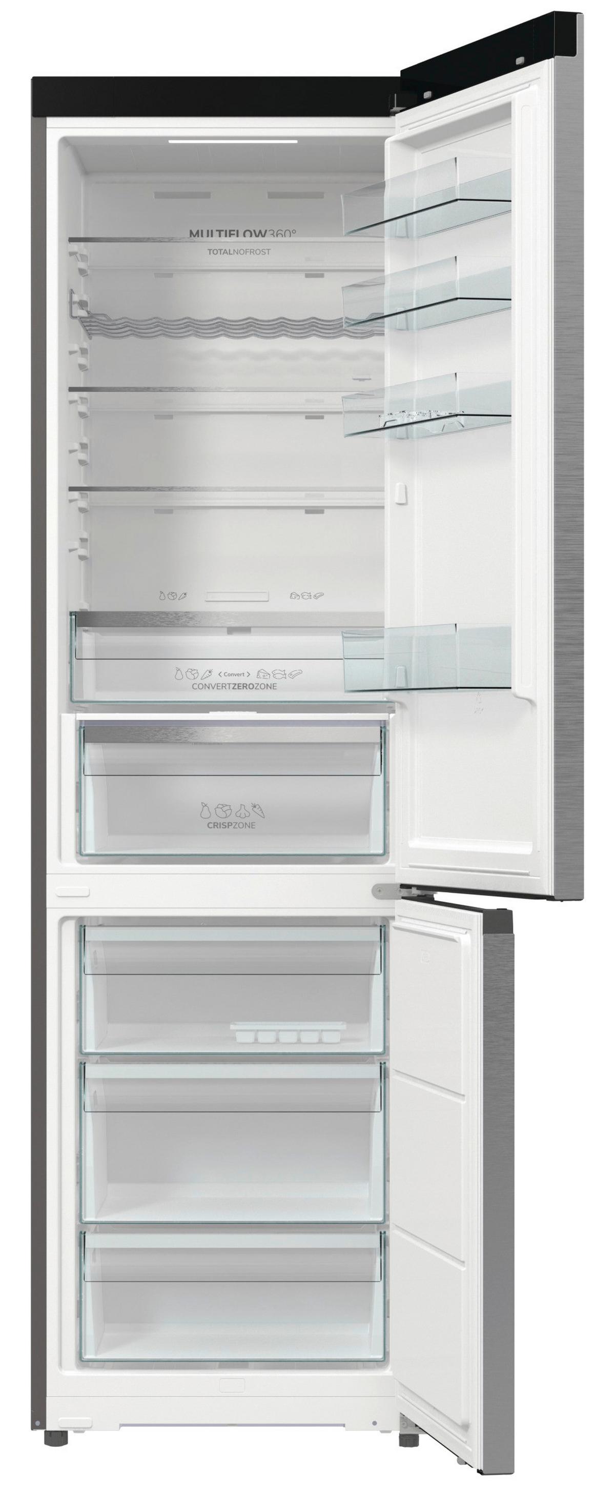 Kühl-gefrier-kombination Nrb620c61x4wfe, Eekl: C - Edelstahlfarben, Basics, Glas/Kunststoff (59,5/203/65,8cm) - Gorenje
