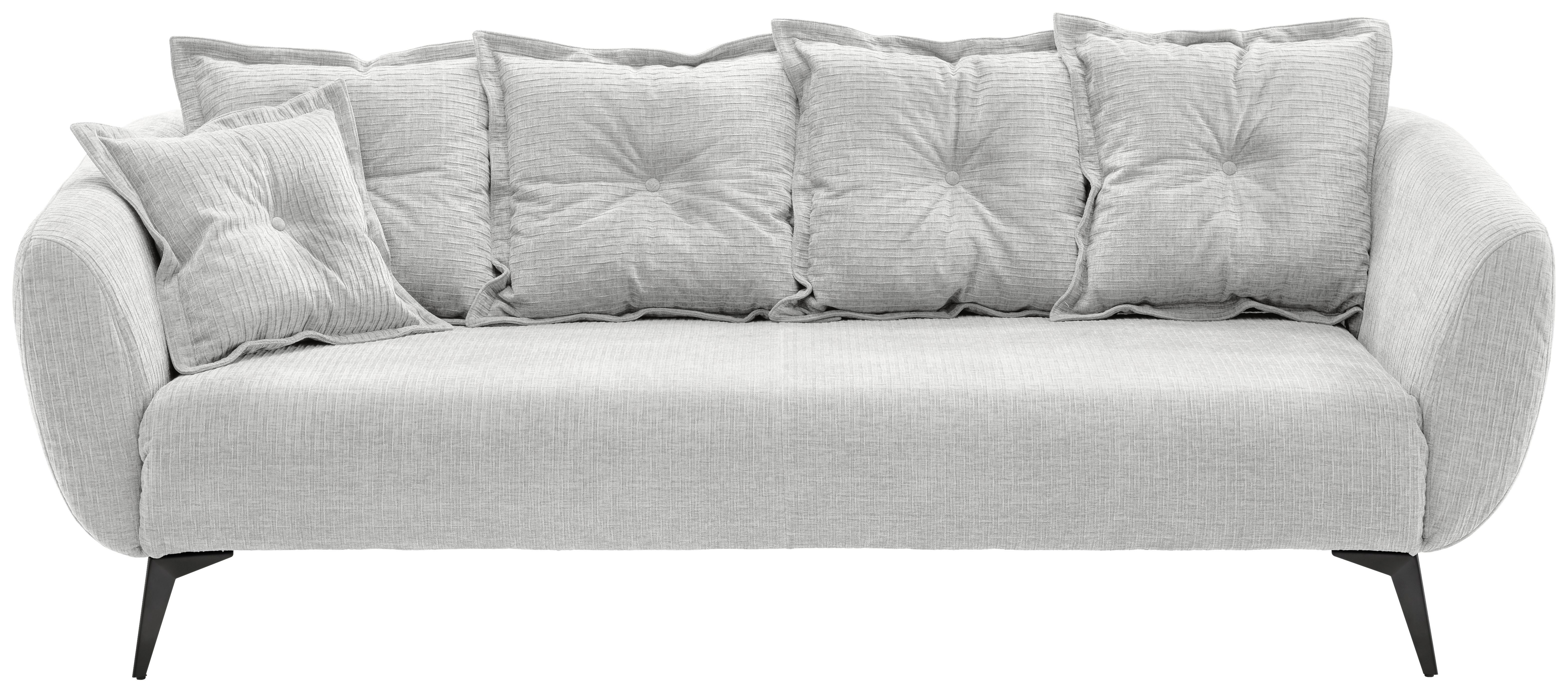 3-sitzer-sofa Baggio Weiß B: 236 Cm - Schwarz/Weiß, MODERN, Textil (236/94/103cm) - Livetastic