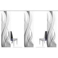 Flächenvorhang Carlisle Grau B: 60 cm - Grau, Design, Textil (60/245cm)