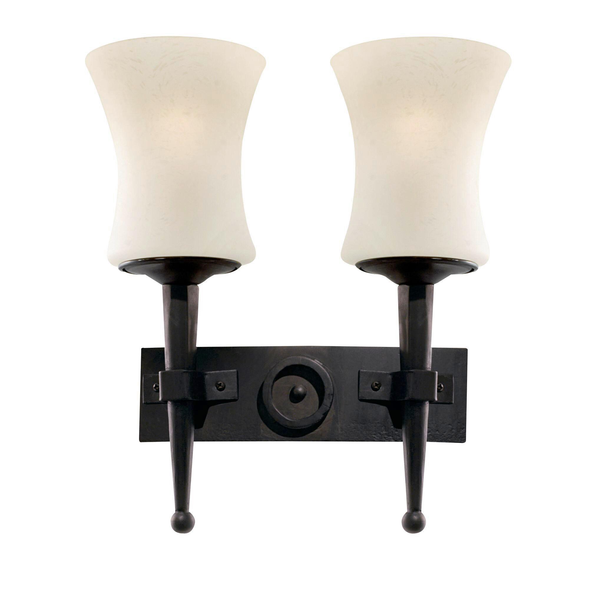 Wandleuchte Cartwheel 0812-2bk - Trend, Glas/Metall (31/34cm)