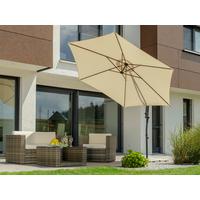 Ampelschirm 278x263x300 cm Naturfarben - Anthrazit/Naturfarben, Basics, Textil/Metall (278/263/300cm) - Schneider