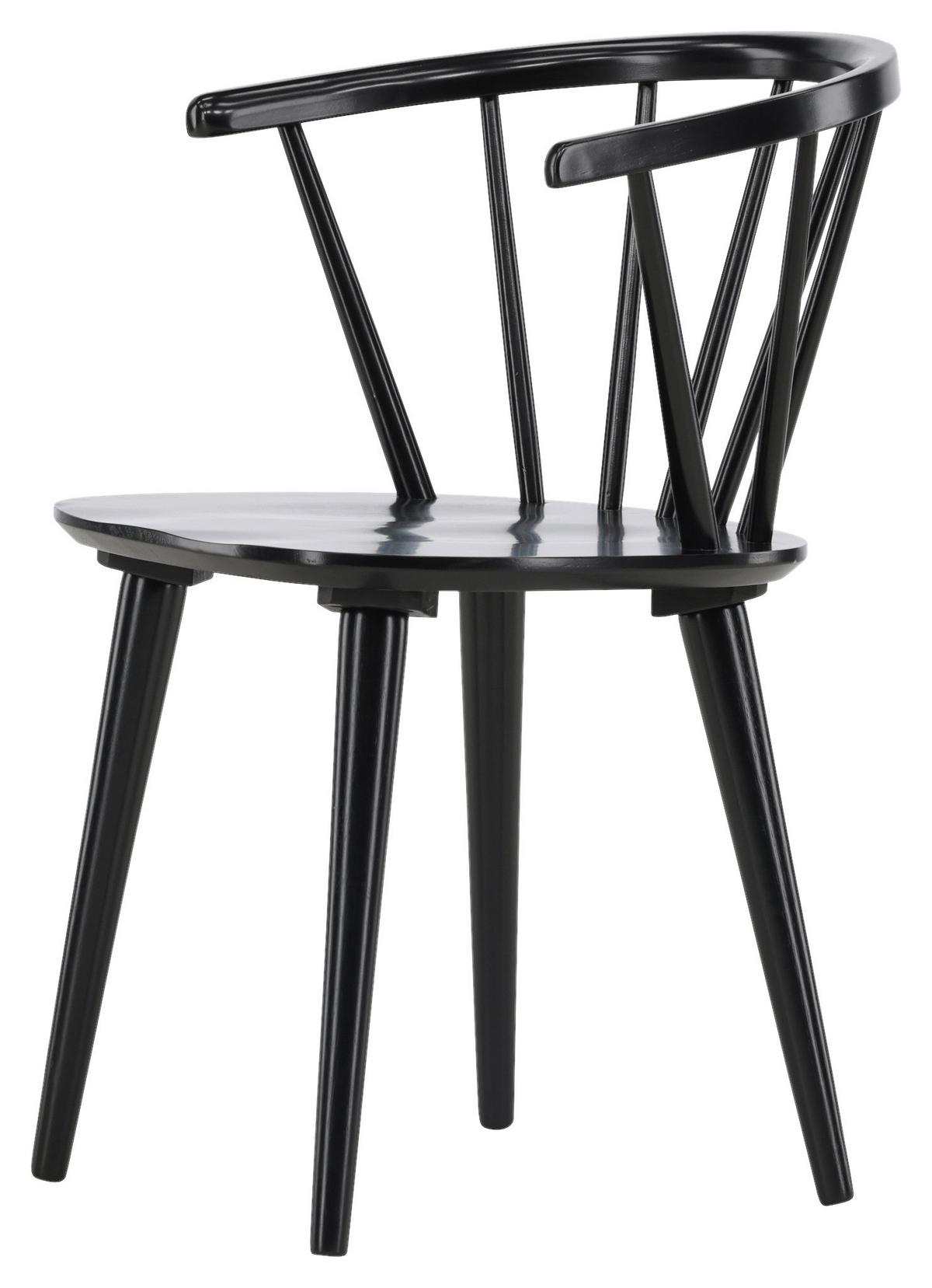 Stuhl-Set Bobby - Schwarz, Design, Holz (55/75/53cm) - Livetastic