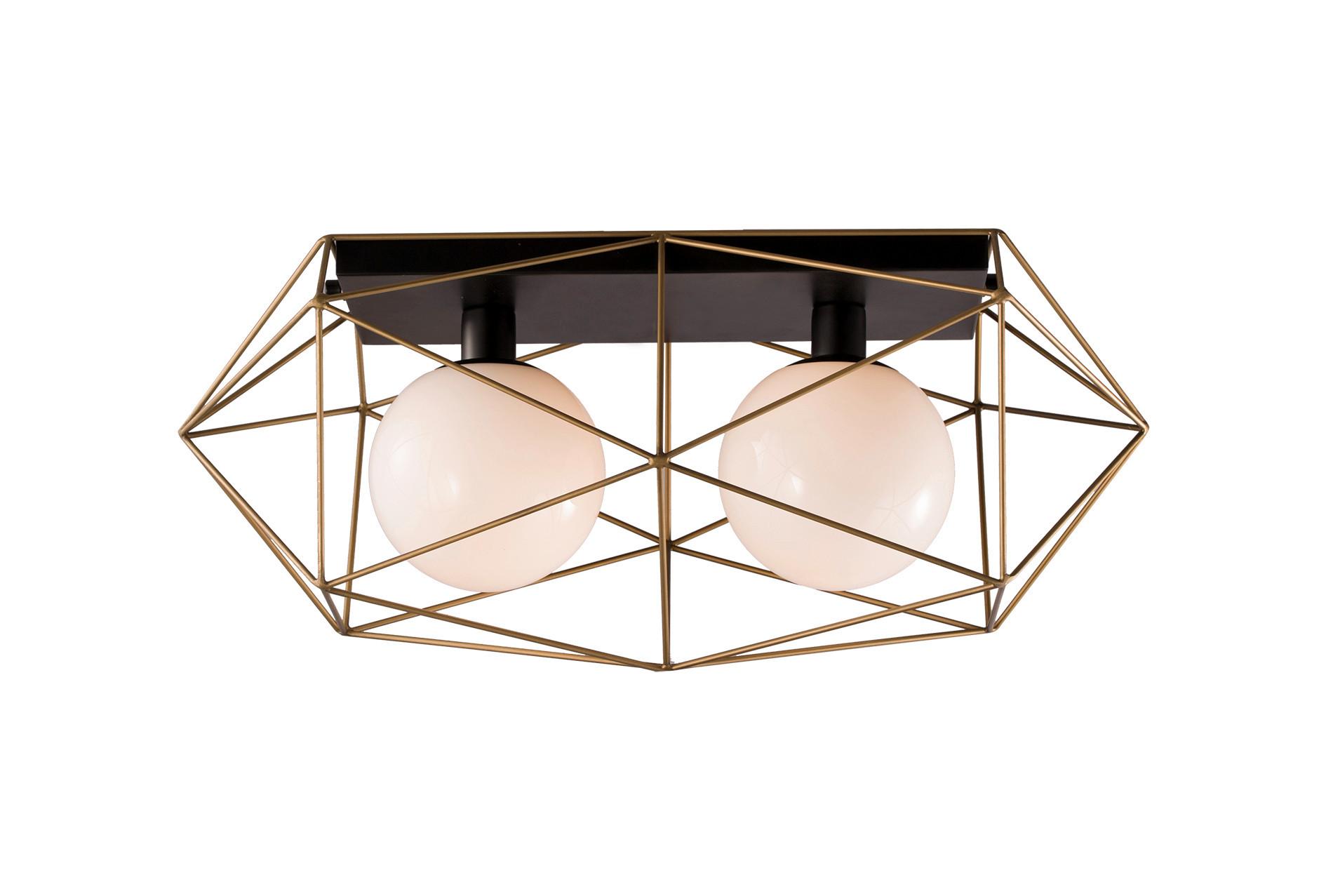 Deckenleuchte Abraxas L: 60 cm 2-Flammig Quadratisch