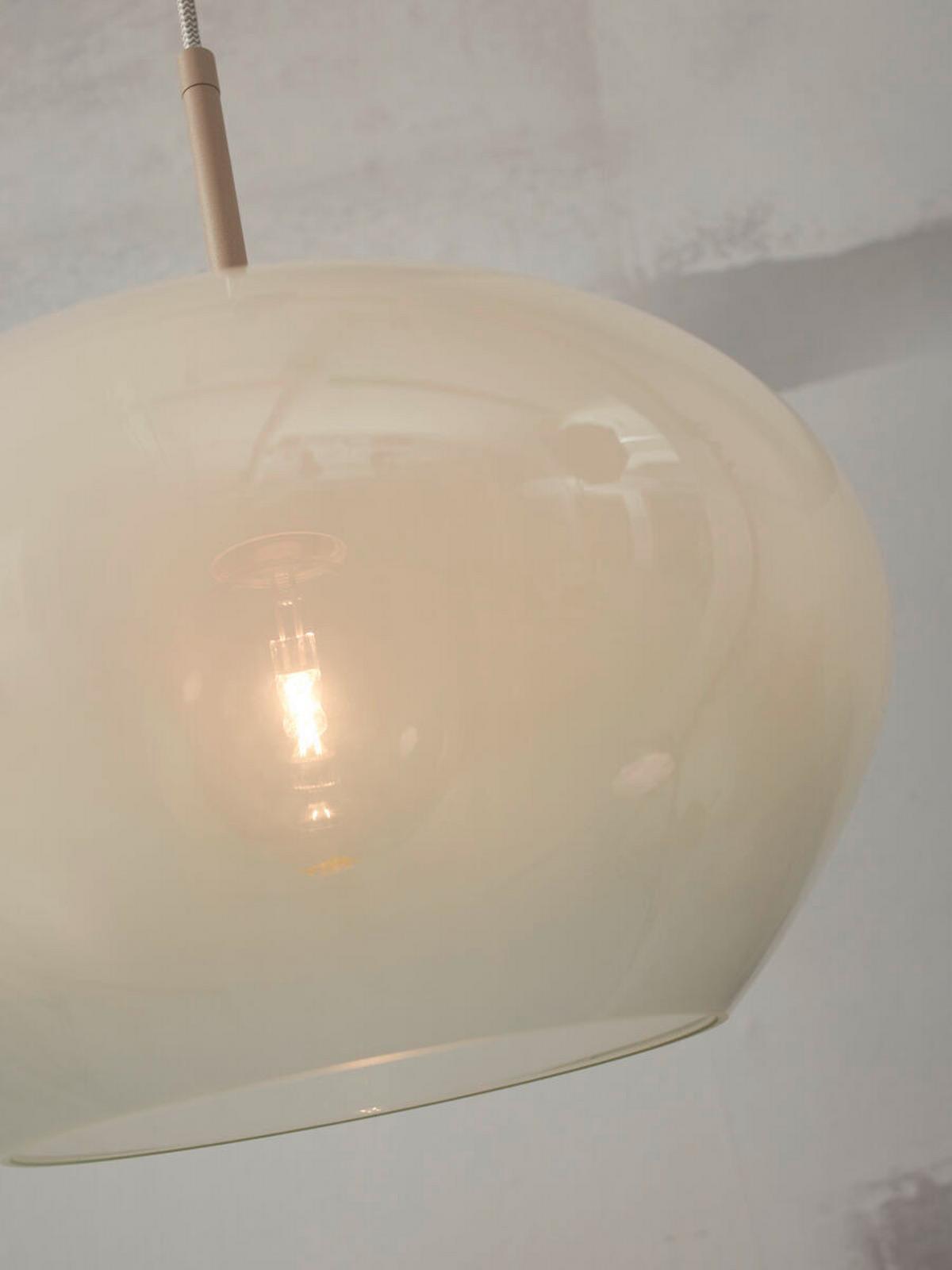 Hängeleuchte Bologna - Weiß, Trend, Glas (35/23cm) - It's about Romi