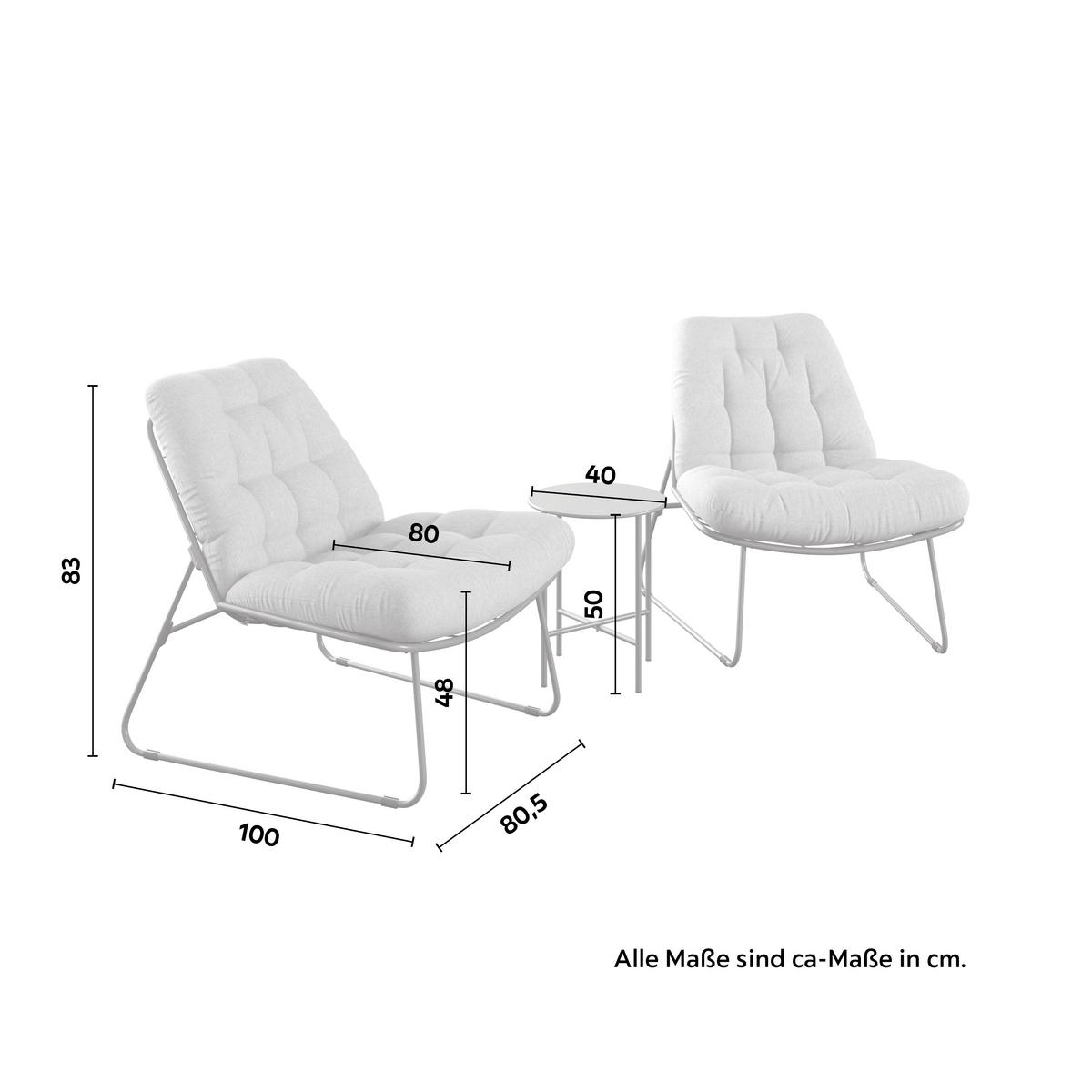 SADA NA BALKON ARMY - zelená, Moderní, kov/textil (100/80,5/83cm) - Mömax