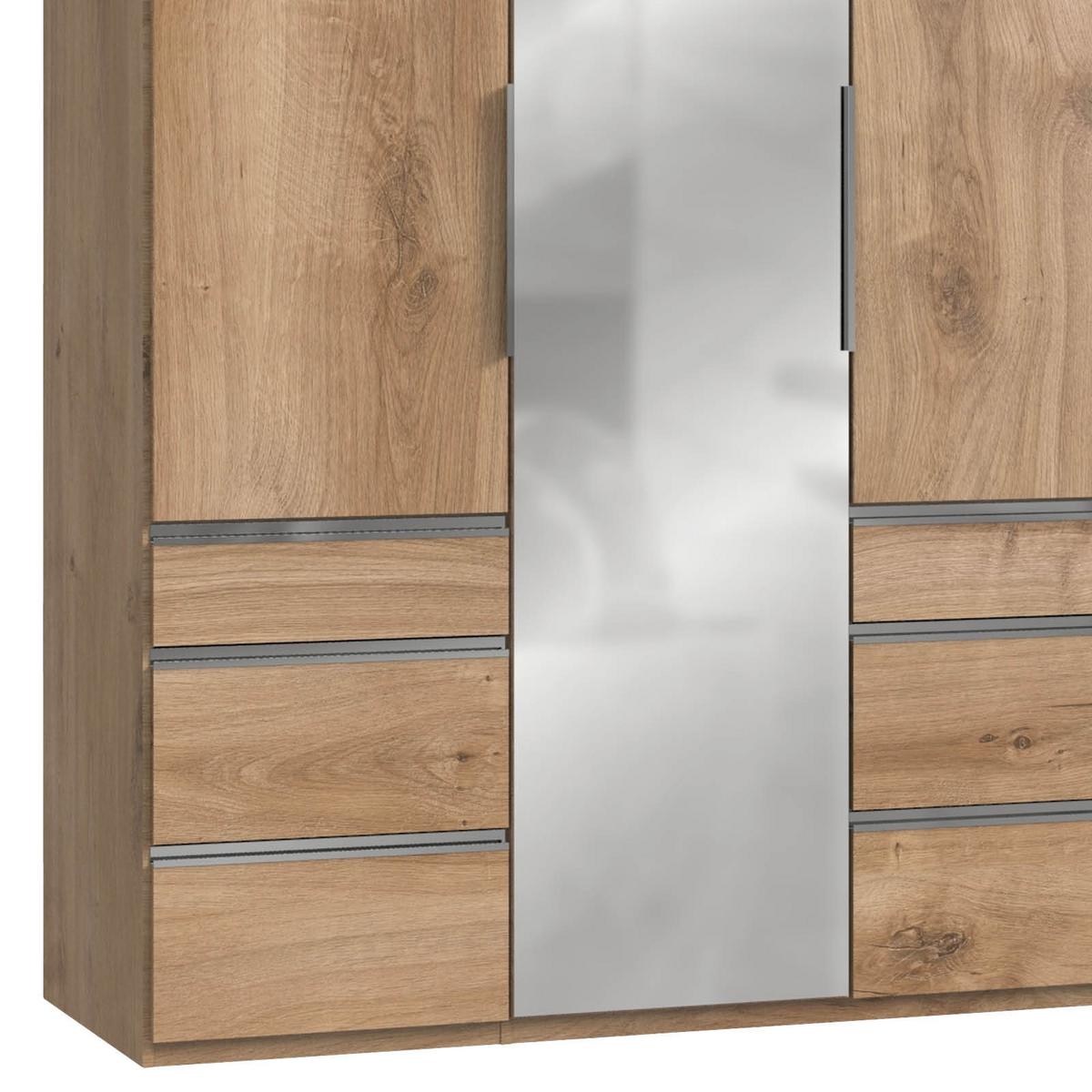 Drehtürenschrank Mit Laden B: 150 Cm Level, Eiche Dekor - Eichefarben, MODERN, Holzwerkstoff (150/236/58cm) - MID.YOU