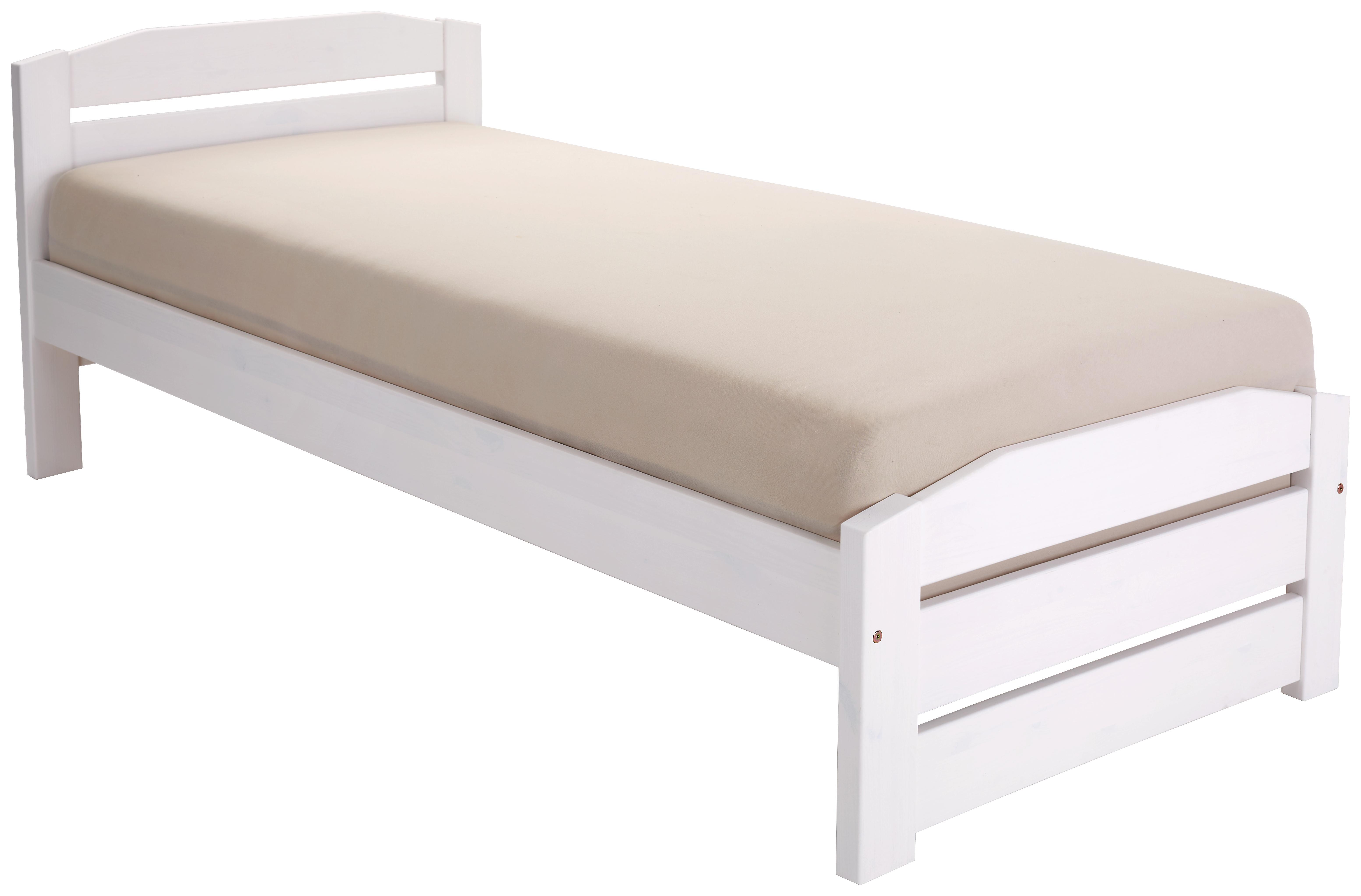 Ágykeret Thea - Fehér, romantikus/Landhaus, Fa (97/79/208cm)