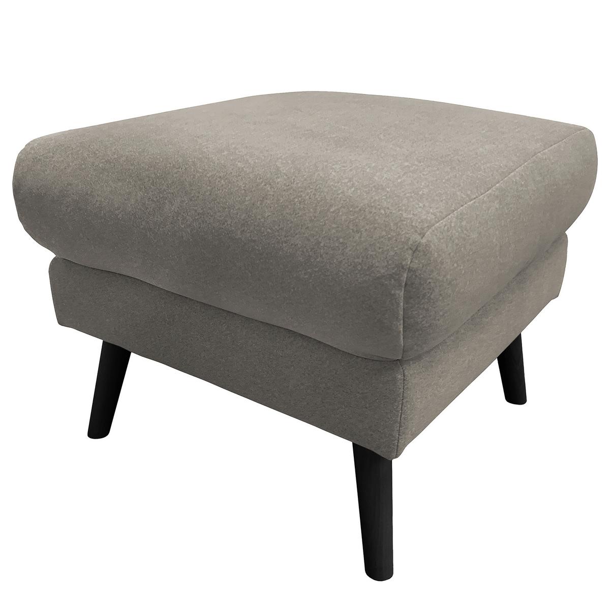 Hocker Tromso Grau B: 61 cm - Schwarz/Grau, Design, Textil (61/49/65cm) - Livetastic