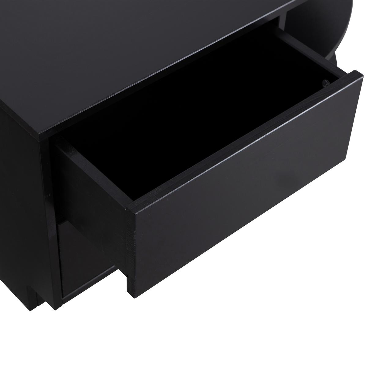 Lowboard Finca Schwarz B: 78cm - Schwarz, Design, Holz (78/40/40cm) - Livetastic