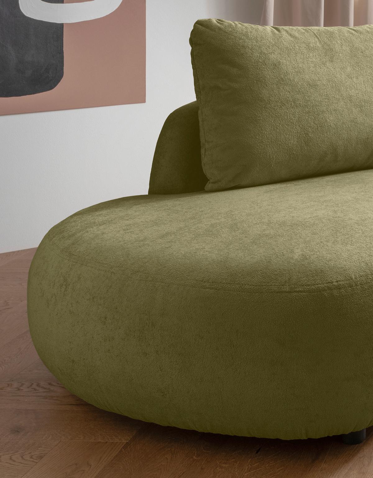 Ecksofa Doppo, Grün S: 250x139 cm - Schwarz/Grün, MODERN, Textil (250/139cm) - Livetastic