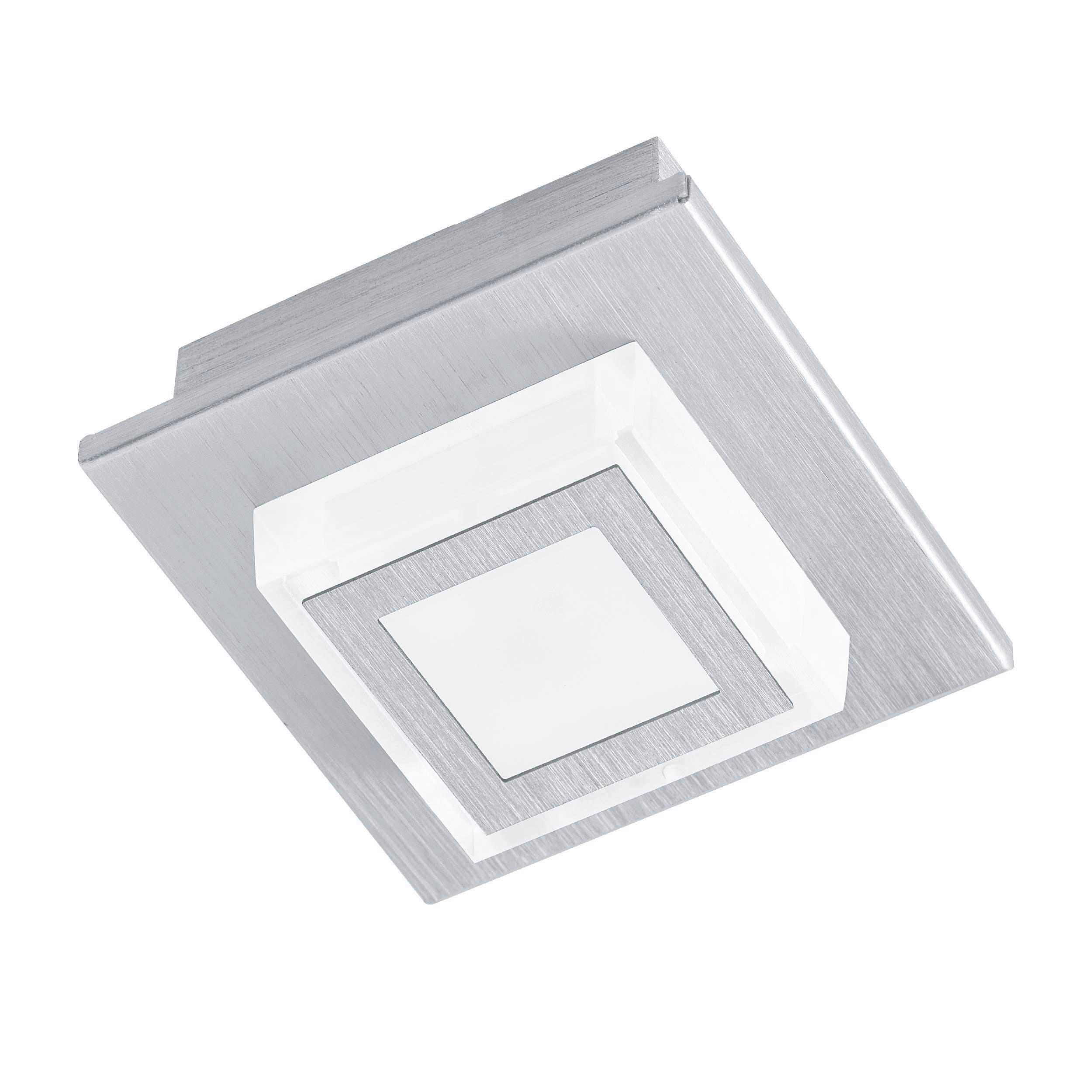 Deckenleuchte Masiano L: 11 Cm, 1-Flammig - Alufarben, Basics, Kunststoff/Metall (11/11/5,5cm) - Eglo