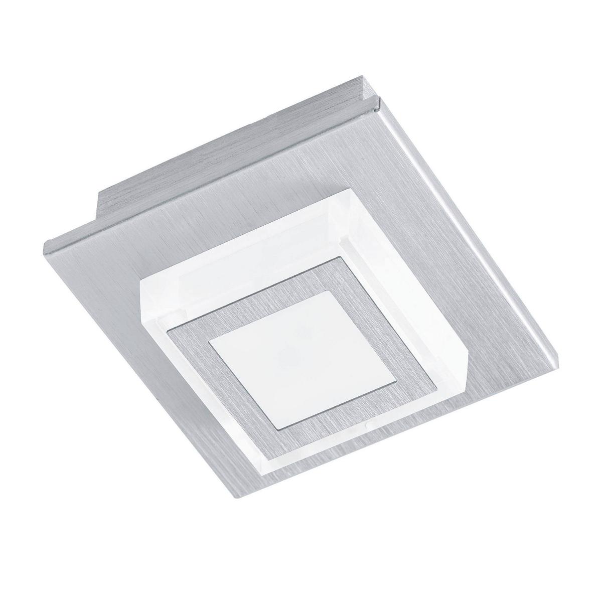 Deckenleuchte Masiano L: 11 Cm, 1-Flammig - Alufarben, Basics, Kunststoff/Metall (11/11/5,5cm) - Eglo