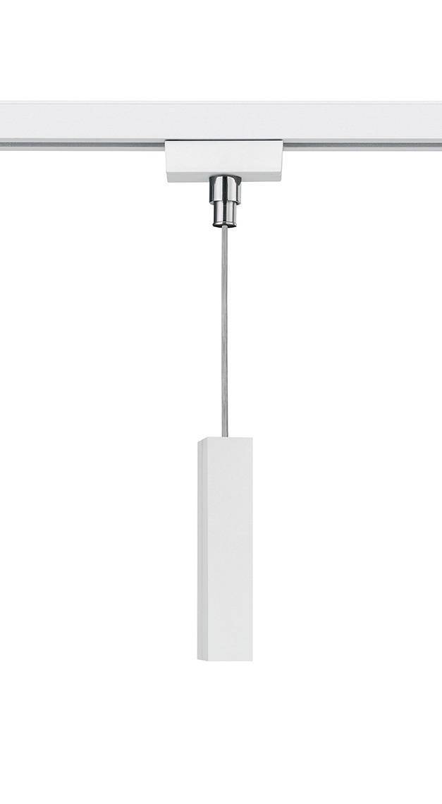 Schienensystem Duoline Adapter 703531 Weiß - Weiß, Basics, Kunststoff (3/6/34,5cm) - Trio Leuchten