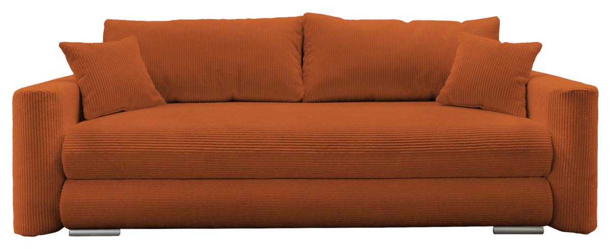 Schlafsofa Ralf Kupferfarben B: 232 Cm - Silberfarben/Kupferfarben, Design, Textil (232/88/105cm) - MID.YOU