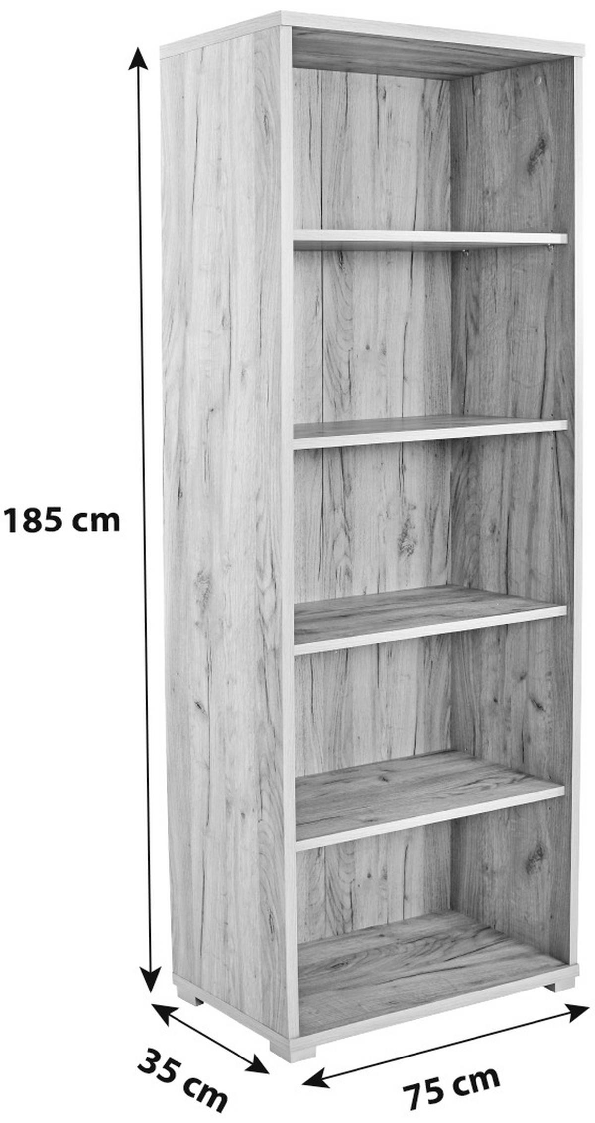 Aktapolc Profi - tölgyfa, Modern, faalapú anyag (75/185/35cm) - Ondega