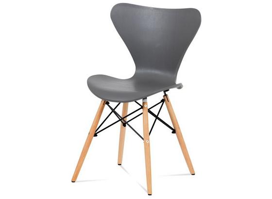 Stolička Bela 1 - sivá/farba borovice limbovej, Moderný, umelá hmota/drevo (46/82/49cm) Stolička Bela 1 - sivá/farba borovice limbovej, Moderný, umelá hmota/drevo (46/82/49cm)