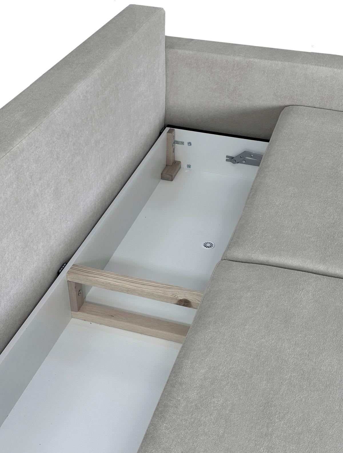 3-sitzer-sofa Mit Schlaffunktion Torenta B:220cm - Beige/Schwarz, Design, Textil (220/96/98cm) - MID.YOU