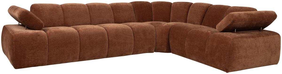 Ecksofa Mojo Rostfarben S: 310x230 Cm - Rostfarben, Design, Textil (310/230cm) - Livetastic