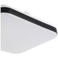 LED-Deckenleuchte Isa - Schwarz/Weiß, MODERN, Kunststoff/Metall (27/27/5cm) - Luca Bessoni