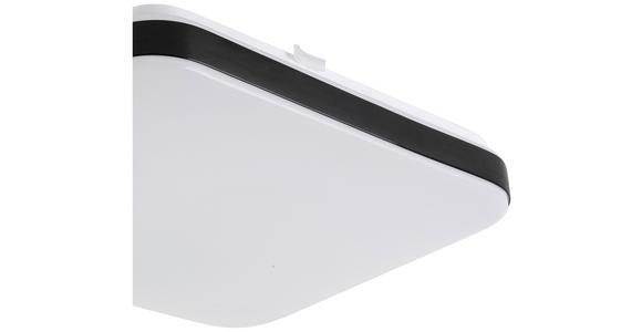 LED-Deckenleuchte Isa - Schwarz/Weiß, MODERN, Kunststoff/Metall (27/27/5cm) - Luca Bessoni