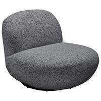 Sessel Chris Anthrazit B: 85 cm - Anthrazit/Schwarz, MODERN, Textil (85/70/99cm) - MID.YOU