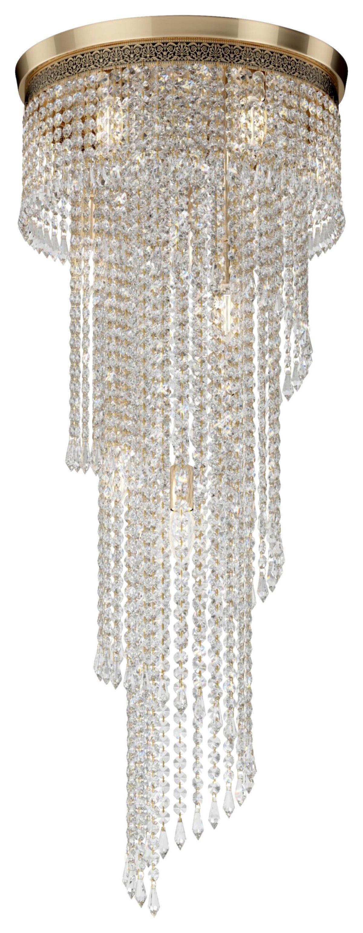 Kronleuchter Cascade - Goldfarben, Basics, Glas/Metall (42/97,5/42cm) - MAYTONI