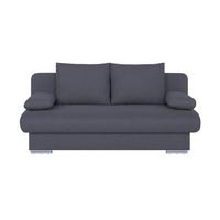 Rozkladacia pohovka BORA, tmavosivá tkanina LUMOS - čierna/chrómová, Design, kompozitné drevo/textil (193/85/86cm) - P & B