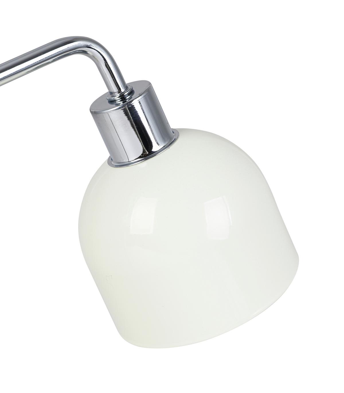 STOLNÁ LAMPA ILKA - biela/chrómová, Modern, kov/plast (27/12/35cm) - Mömax