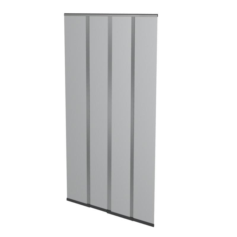 Fliegengitter Tür Klettband 100x220 cm Anthrazit - Anthrazit, Basics (100/220cm)