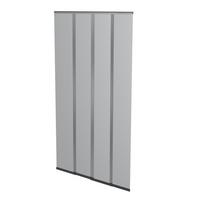 Fliegengitter Tür Klettband 100x220 cm Anthrazit - Anthrazit, Basics (100/220cm)
