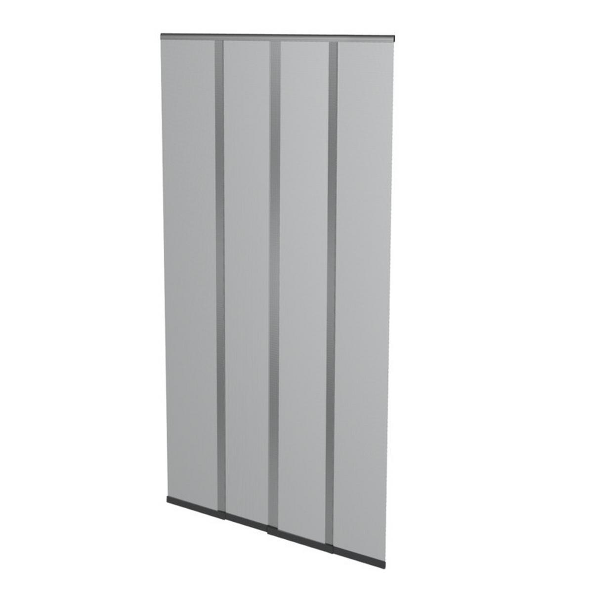 Fliegengitter Tür Klettband 100x220 cm Anthrazit - Anthrazit, Basics (100/220cm)