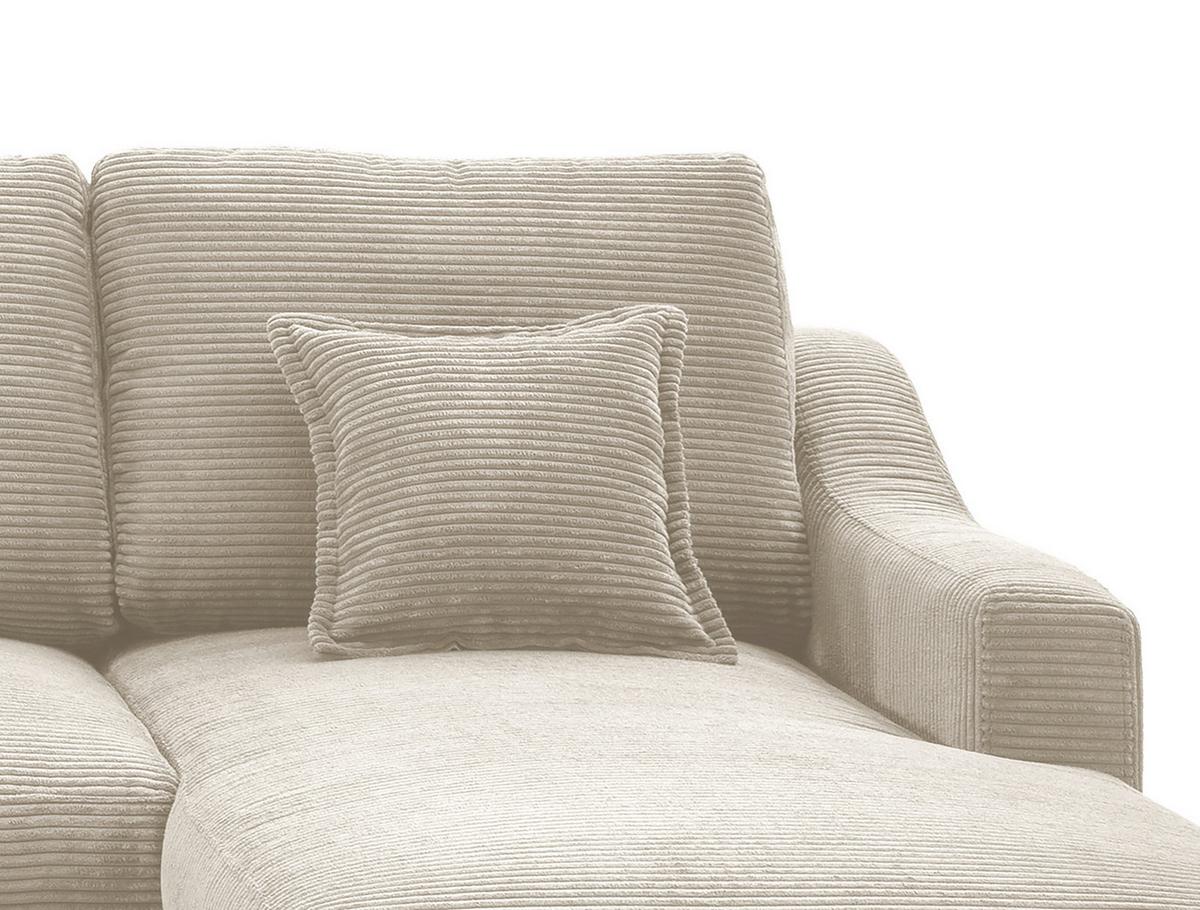 Wohnlandschaft Valentina - Beige/Naturfarben, KONVENTIONELL, Textil (200/301/150cm) - P & B