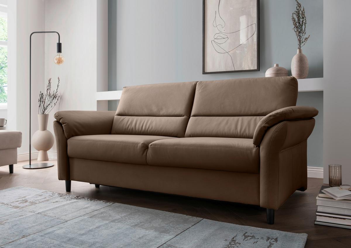 3-Sitzer-Sofa Cavoli, Braun B: - Schwarz/Braun, MODERN, Textil (192/90/89cm) - Livetastic