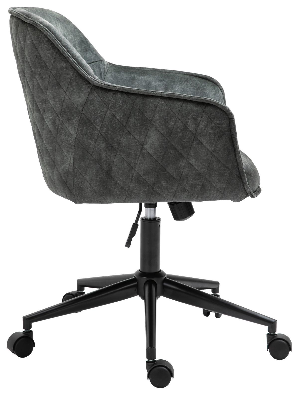 Drehstuhl Watson - Schwarz/Grün, MODERN, Kunststoff/Textil (57/91/58cm) - MID.YOU