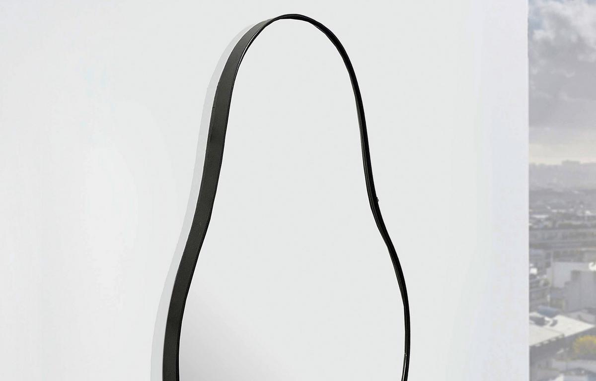 Wandspiegel Schwarz B: 40 Cm - Schwarz, Design, Glas/Metall (40/80/2,5cm) - MID.YOU