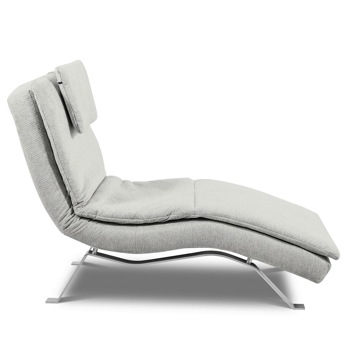 RELAXLIEGE Grau B: 65 cm - Silberfarben/Grau, Design, Textil (65/95/171cm) - Celina Home