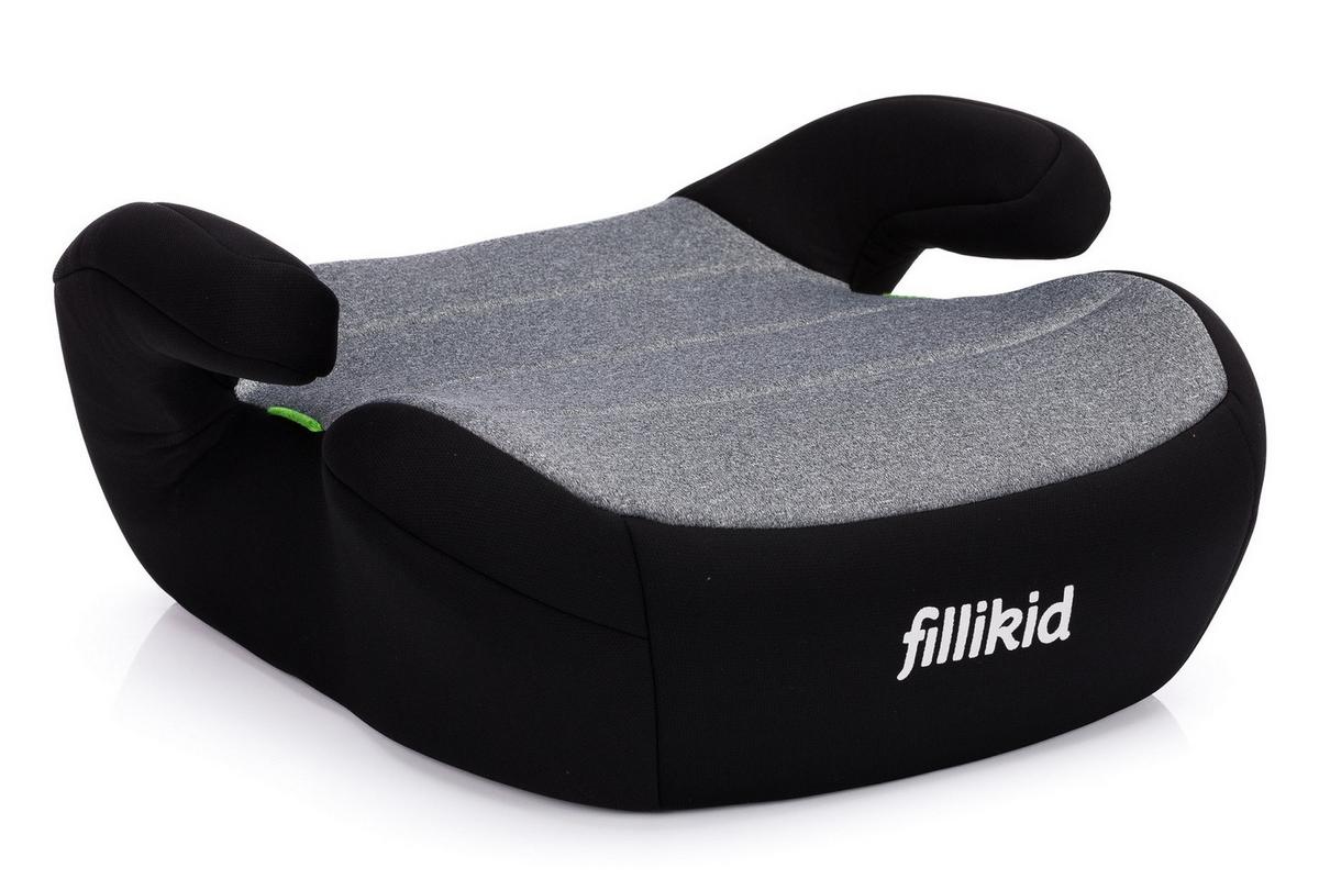 Sitzerhöhung Martin Grau/Schwarz B: 40 cm - Schwarz/Grau, Basics, Kunststoff/Textil (42/40/20cm) - Fillikid