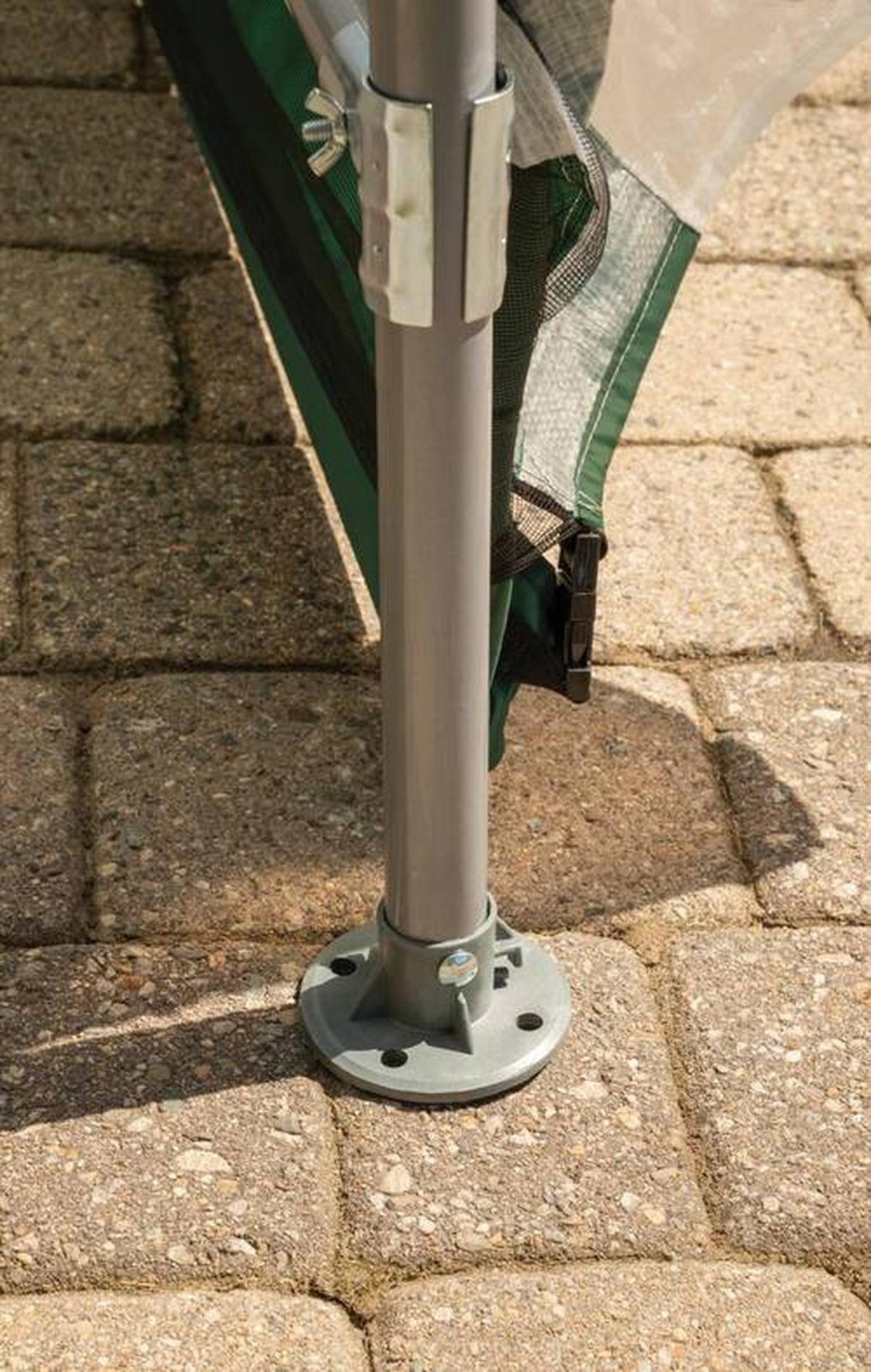 Gewächshaus Foliengewächshaus - Weiß/Grün, Basics, Kunststoff (180/200/240cm)