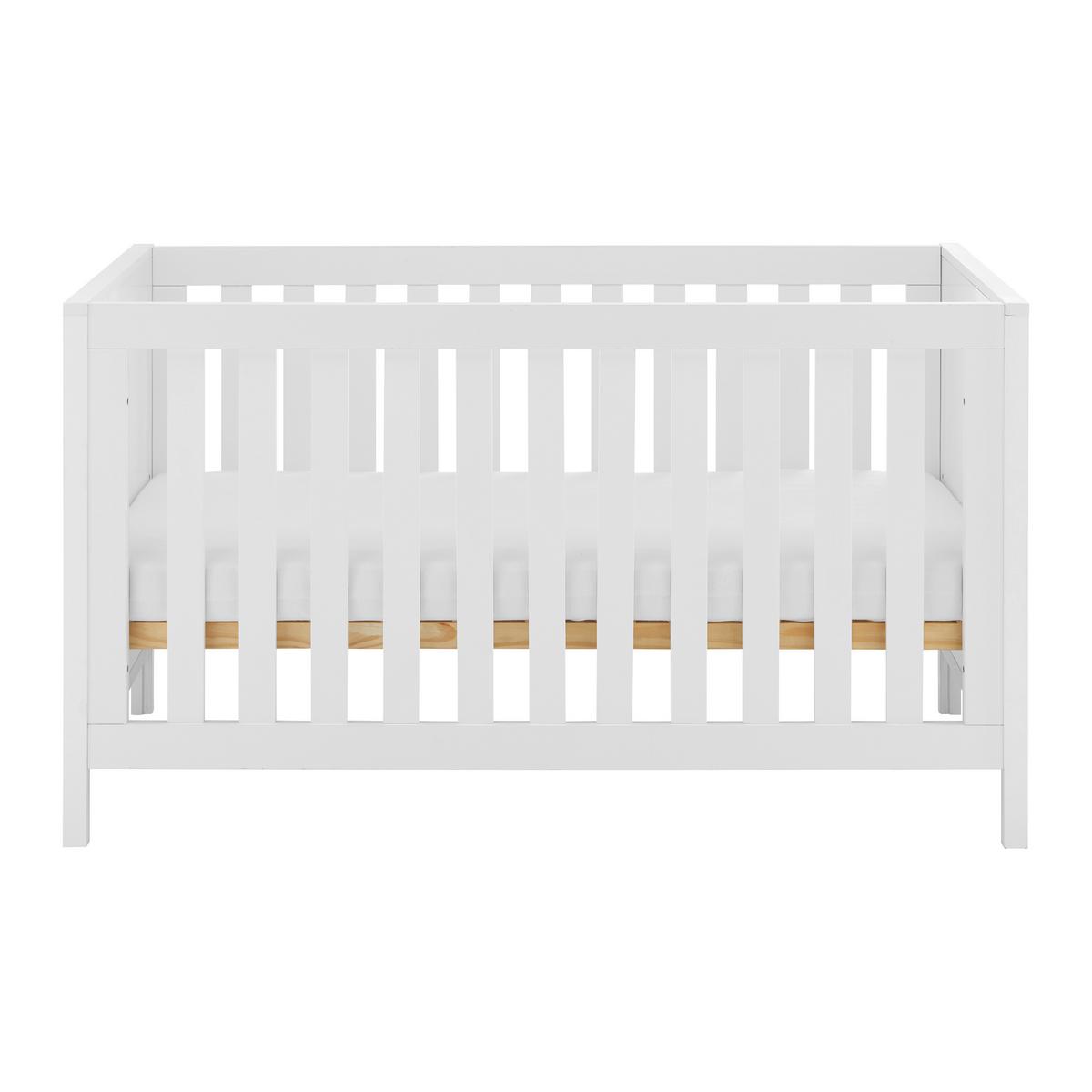 Dětská postýlka MARIA - bílá, Moderní (145,8/75/84,4cm) - Bessagi Kids