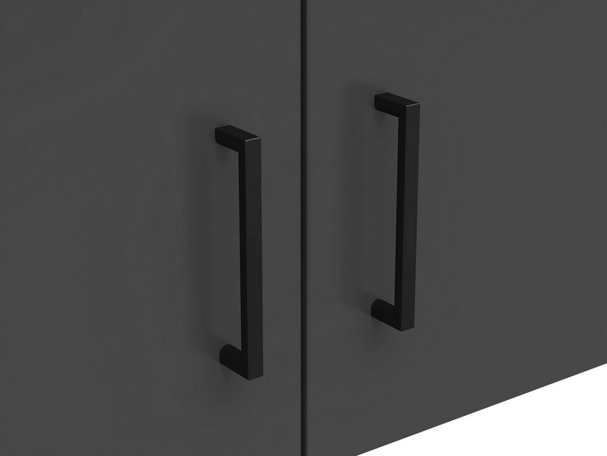 Nadstavec na skriňu MULTISTAURAUM š: 80 cm - čierna/grafitová, Modern, kompozitné drevo/plast (80/35/40cm)