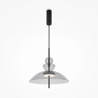 Pendelleuchte Bangkok - Schwarz/Grau, MODERN, Glas/Metall (40/68cm) - MAYTONI