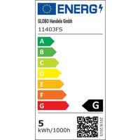 LED žiarovka 4,5 Watt, E27 - zlatá, kov/sklo (6/10,6cm) - Globo