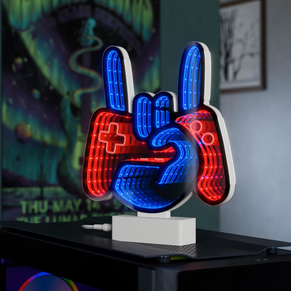 LED-DEKOLEUCHTE CRUZ - Chromfarben/Weiß, Basics, Kunststoff (22,8/4,5/25,41cm) - Luca Bessoni