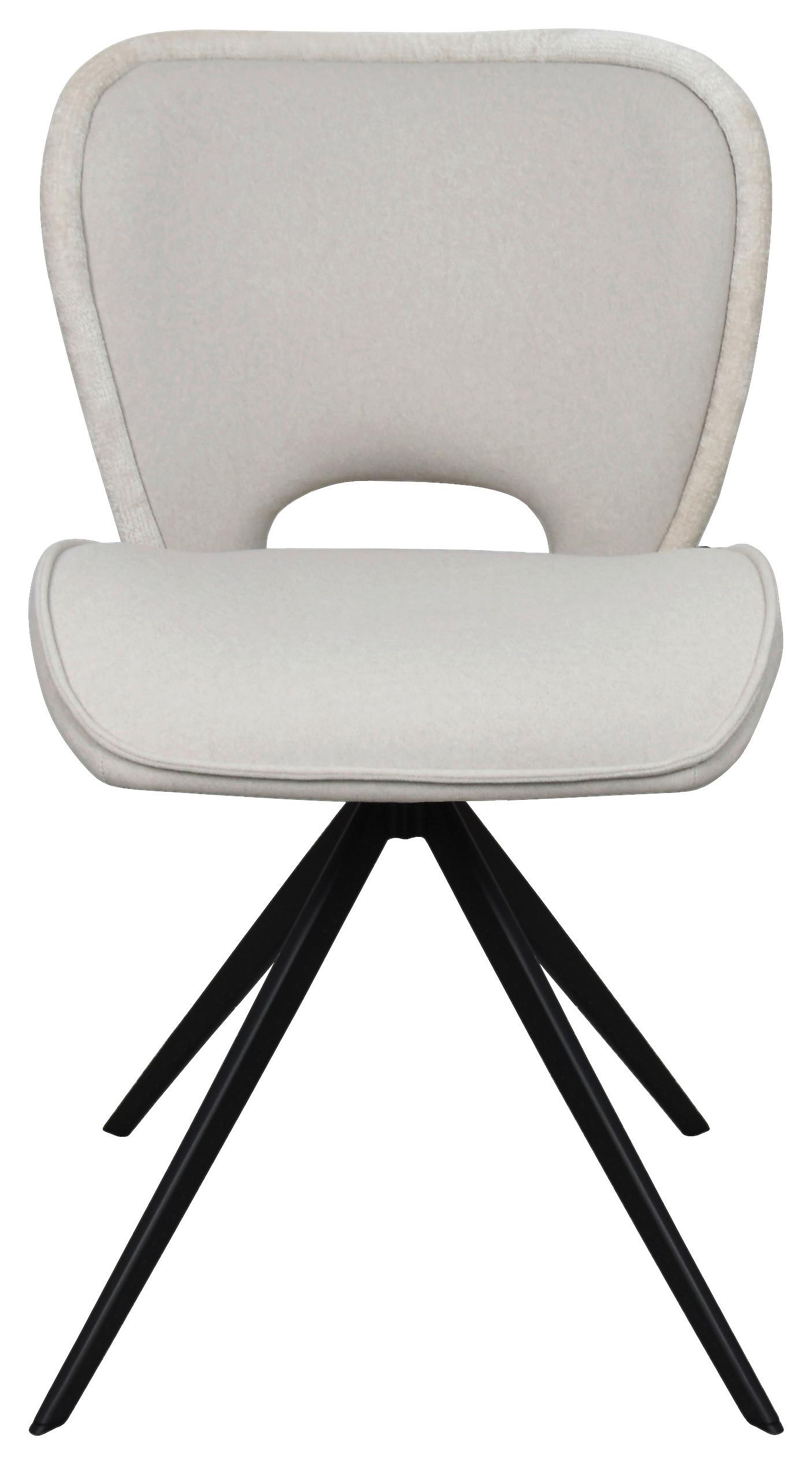 Esszimmerstuhl Dale Beige Echtholz Beine - Beige, MODERN, Holz/Textil (49,5/82,5/60cm) - Livetastic