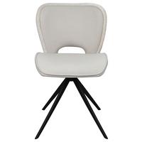 Esszimmerstuhl Dale Beige Echtholz Beine - Beige, MODERN, Holz/Textil (49,5/82,5/60cm) - Livetastic